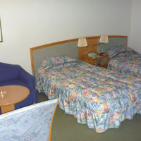 ツインのお部屋。広々としてます。