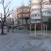 遊具が充実していて広々とした公園です。