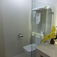 トイレ。手動式ウオシュレット付き