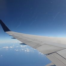 ずっと太平洋上のフライトです