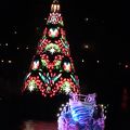 ダッフィも登場するツリーの点灯式