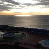 朝焼けの大磯ロングビーチです。