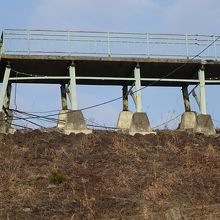 鉄道の旧歌津駅ホームです。