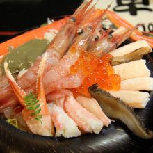 井ノ弥のズワイ・甘エビ丼