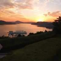 瀬戸内海に沈む夕日