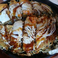 美味しく頂きました　焼きそばの焼きあけの食感が良かったです