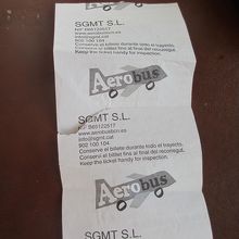 往復チケットの裏面