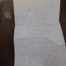 往復チケットの表面