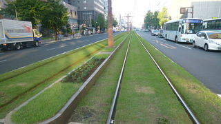 芝生の中を快適に走ります