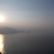 橘湾と雲仙の風景が美しい