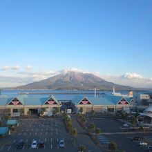 桜島もよく見える絶好の眺望です。