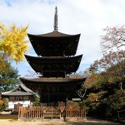 未完の完成の三重塔「前山寺」