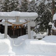 平湯民俗館のとなりにある神社