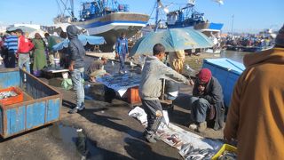 猟師町らしい活気あふれる港