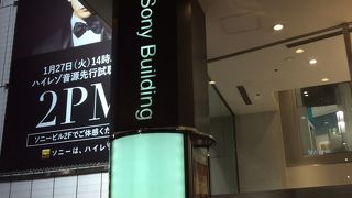 数寄屋橋交差点の所です