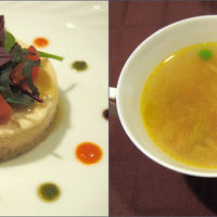 夕食：前菜とスープ