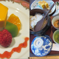 夕食のデザートと朝食
