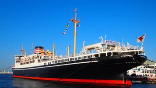 勇壮な船。横浜市の有形文化財です。