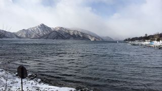 極寒の中禅寺湖はかなりハードです