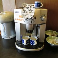 ロビーでのサービスでコーヒーがいただけます