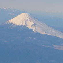 宝永の噴火口がくっきり