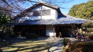 旧東海道金谷の石畳の入口にあるカフェ