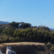 小田原城の天守閣からよく見えました。