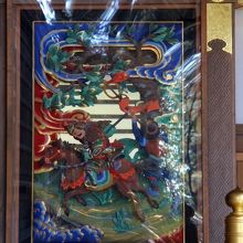 「三国志」を題材とした「赤兎馬を駆ける関羽」