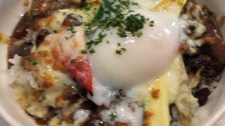 カレーにぶどう