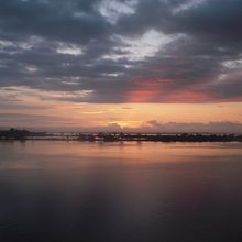 ブノア港から見るブノアビーチ方面