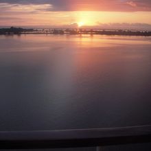 ブノア港から見るブノアビーチ方面