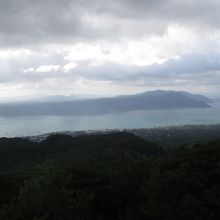 桜島からみた鹿児島