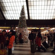 天窓とクリスマスツリーが印象的