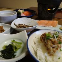 朝食は漬物がちょっと多め