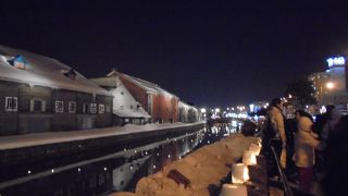 運河沿いにある倉庫