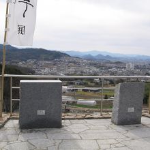 展望台からは市街が一望できます