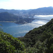 関門海峡と関門大橋を見下ろせる絶景スポット
