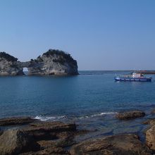 円月島（えんげつとう）で撮影