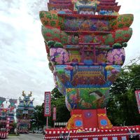 のしろ祭りの巨大な山車