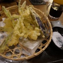 島らっきょの天ぷら