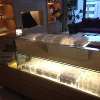 フロント前にアメニティが置いてあるので必要なものをピックアッ