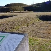 古墳の中に展示室