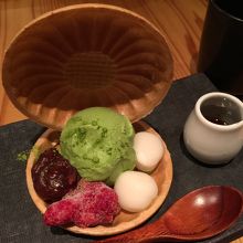 抹茶のアイス