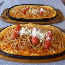 モリスパ 手前が大盛りです