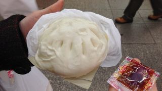 酢醤油をかけて