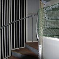 露天風呂に続く螺旋階段です。