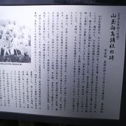 曳舟の富士山信仰の歴史を伝える記念碑