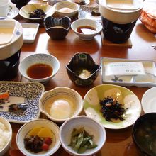 朝食です。夕食も美味しかったです。