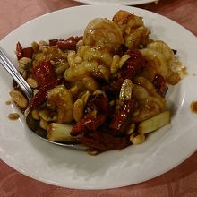 安保蝦仁・・えび炒め　２２０TW＄