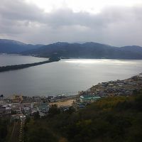 駅から少し歩いての天橋立ビューランドからの眺望です。